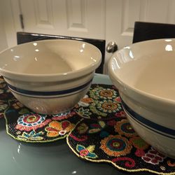 Roseville Pottery Mixing Bowls