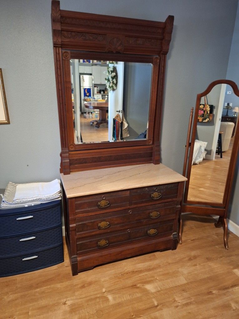 Marble Top Dresser