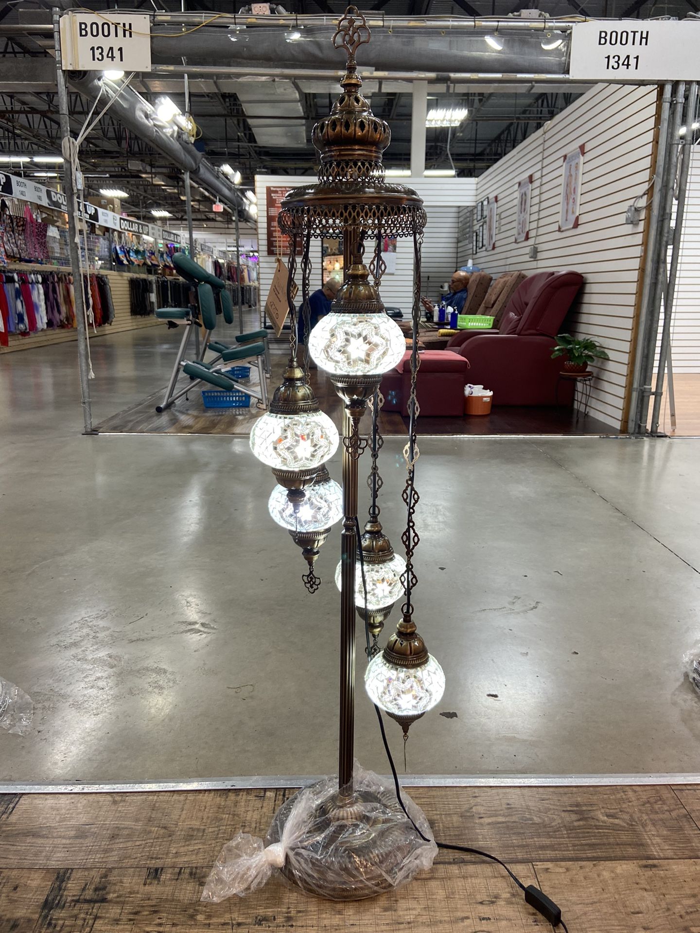 Turkish Floor Lamp 5 Globes