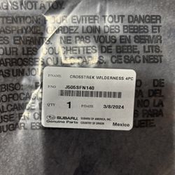 2024 Subaru Crosstrek Wilderness Cloth Floor Mats And Windshield Sunshade