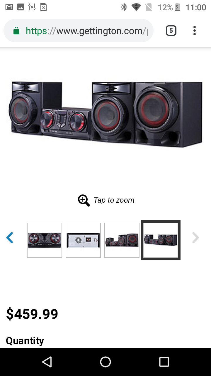 Lg LOUDR home stereo system