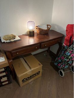 Solid wood entryway table / desk
