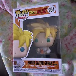 Funko Pop Dragon Ball Z Anime Super Saiyan Gohan Eating Noodles 