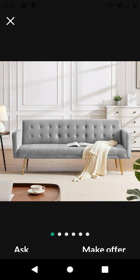 Futon Couch Futon Sofa Sleeper Sofa Daybed Brand New In The Box Three Colors Available Blue Already Assembled New