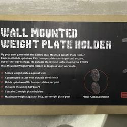 Ethos Wall Mount Plate Holder