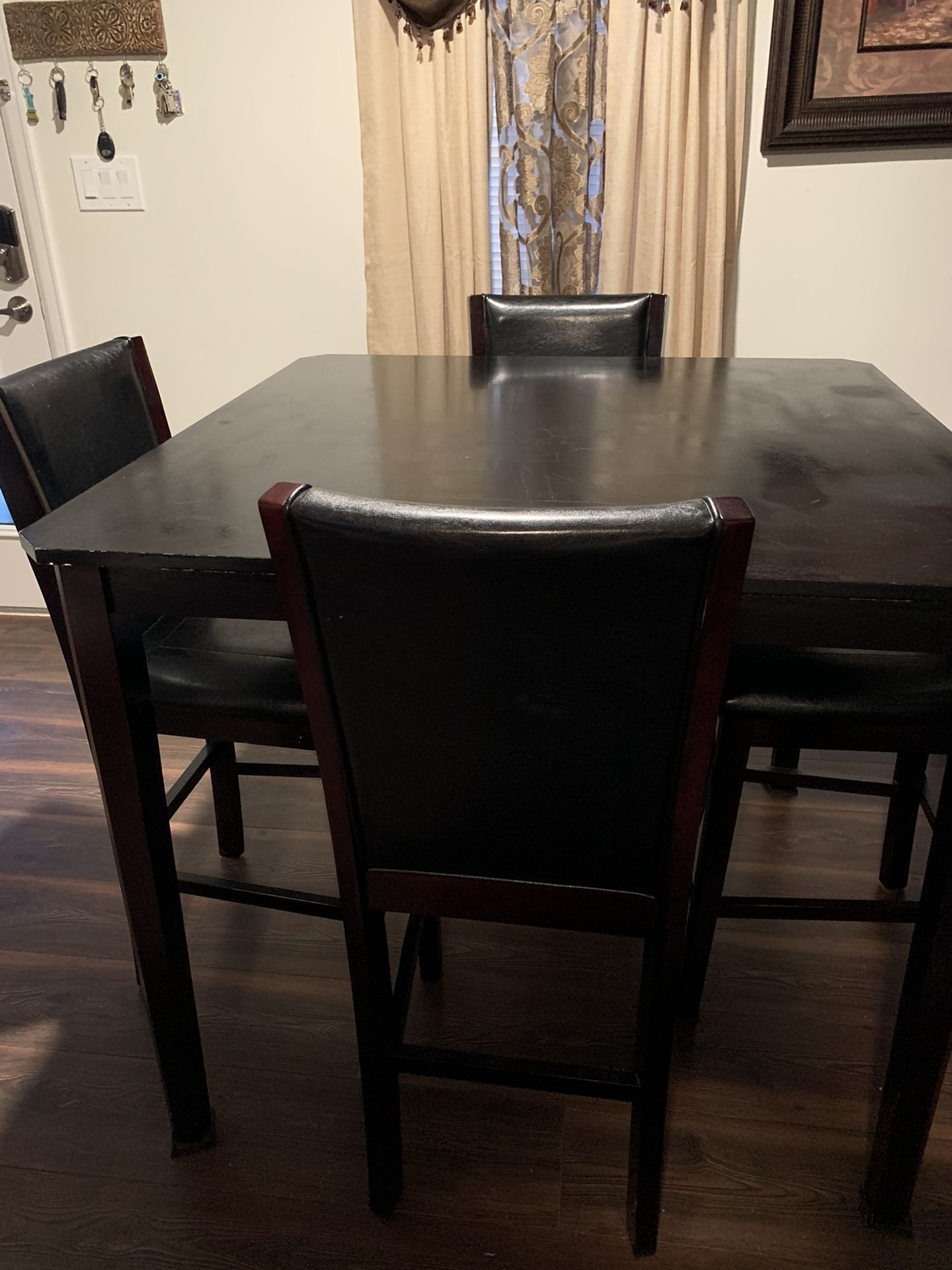 DINING TABLE AND 4 CHAIRS