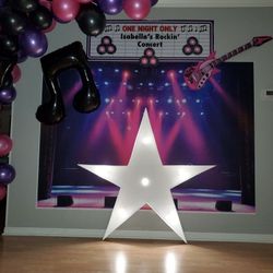 Rock Star Birthday Theme