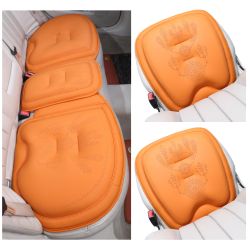 Dreamcatcher Car Seat Cushion Non-Slip - Relaxing, Optimal Support & Posture for Long Drive (Full Set (Orange))