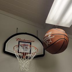 Giant Hanging Basketball & Hoop - Bud Light March Madness - Please Read Description