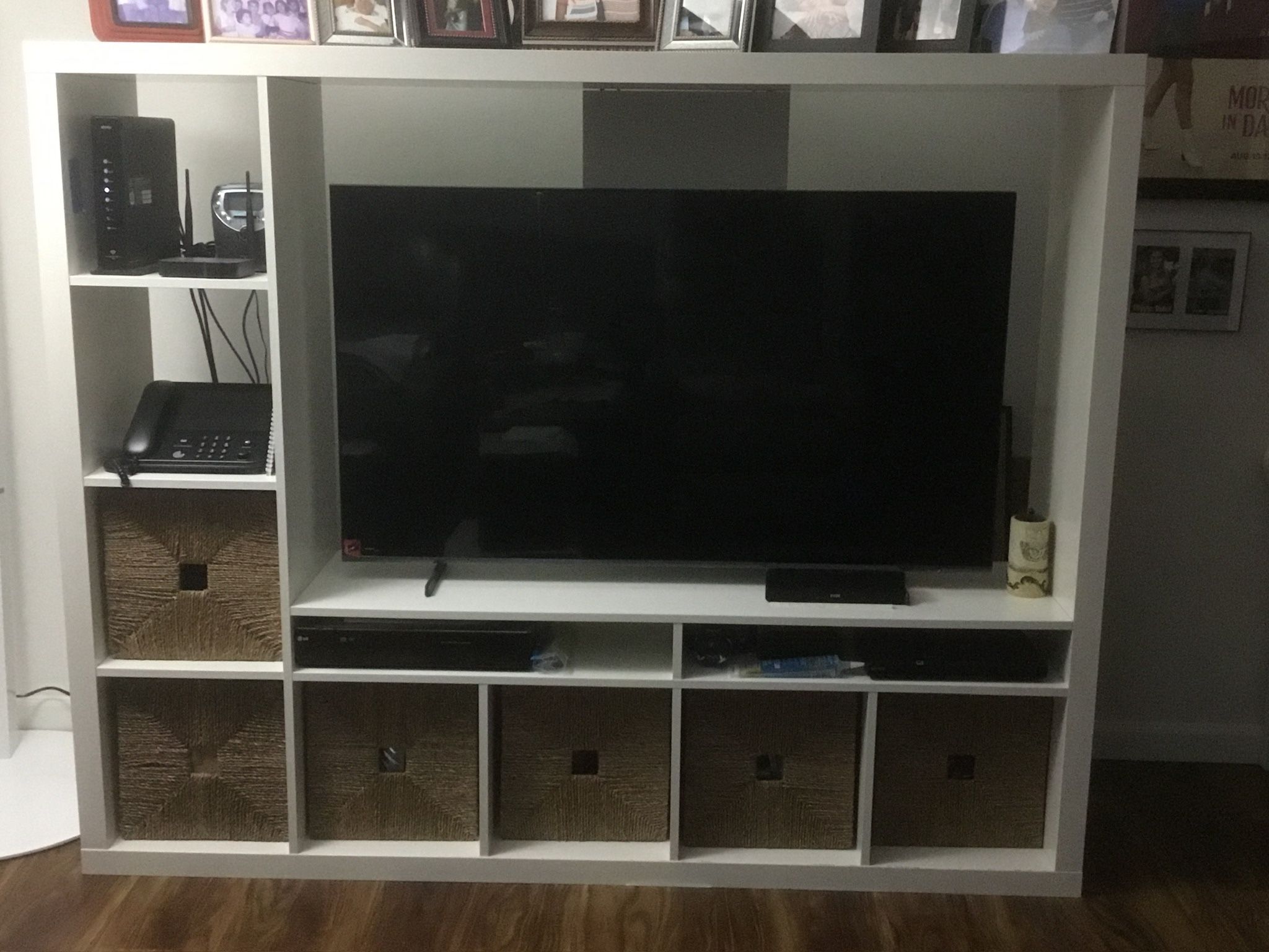 White TV wall Unit Only