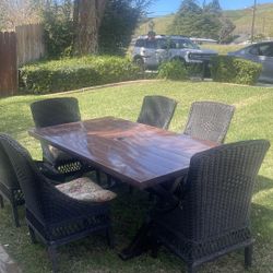 Table And 6 Chairs 