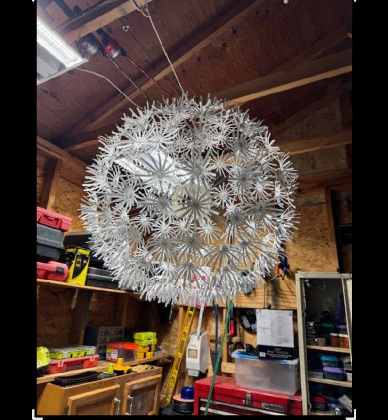 IKEA Maskros Dandelion Pendant Light 22", Stunning NEW & ASSEMBLED!!