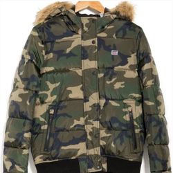 Levi Faux Fur Trim Snorkel Bomber (Large)