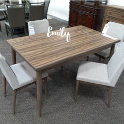 5-pc Dining Table Set Mid Century Modern 