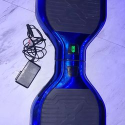 Blue Hoverboard w/ Bluetooth & LED Lights – Works Great