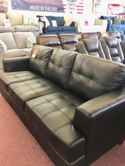 💥Brand New Black Sofa Blowout💥 $50 Down Takes It Home!