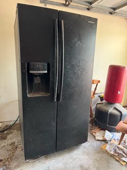 Black fridge