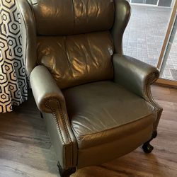 Grey leather Recliner