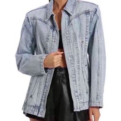 Avec Les Filles Oversized Corset Seam Jacket  Size Small 