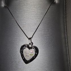 "I Love You" Heart Locket in Sterling Silver