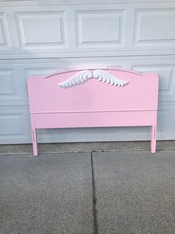 Angel Wings Antique Headboard freshly painted