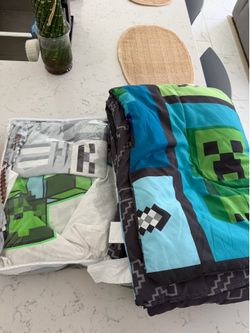 Twin Size Minecraft Bedding