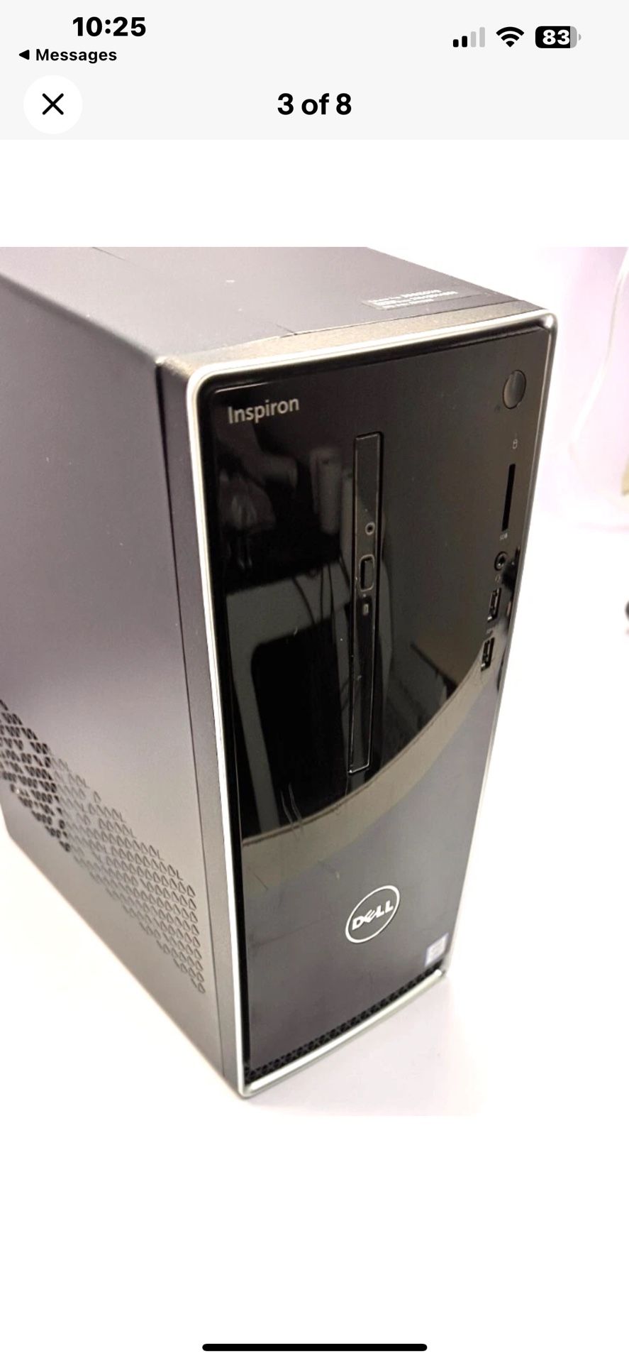 Dell Inspiron 3668 Desktop i7-7700 3.60GHz 250 GB SSD, 8 GB Win10