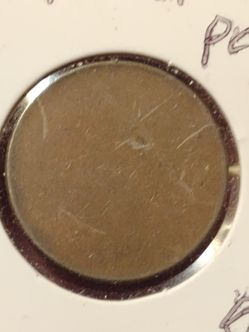 Blank found in a new roll of pennies