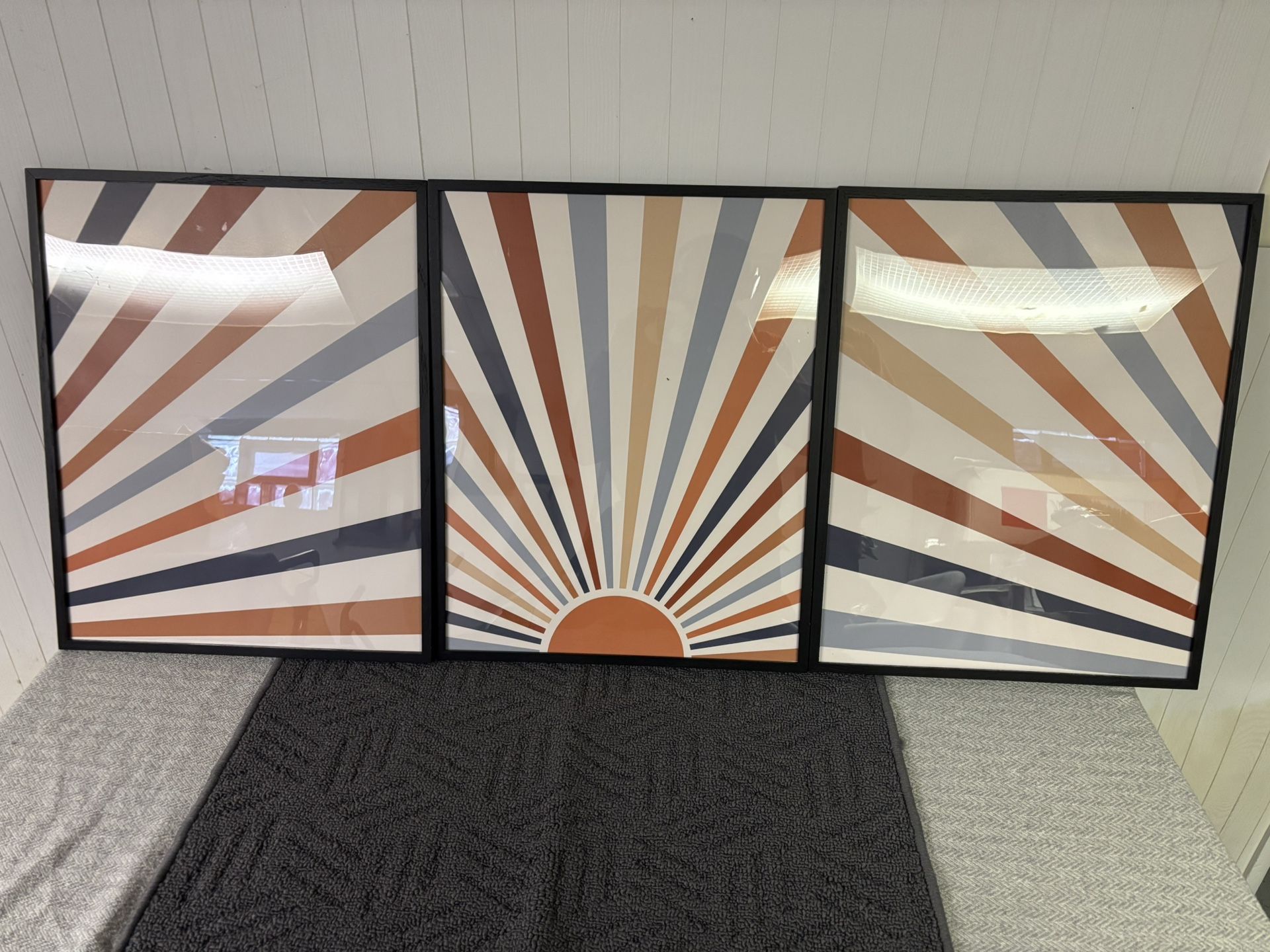 Sun Rays Print Boho Wall Decor