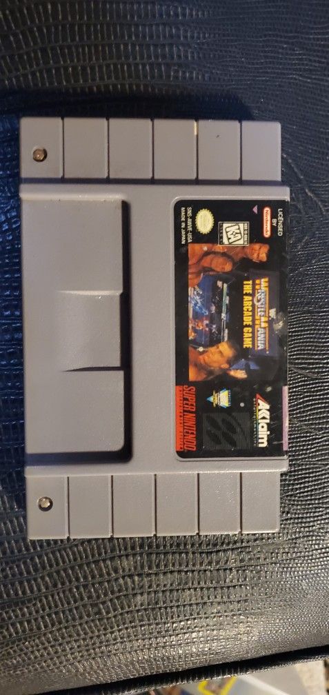 WWF Wrestlemania: The Arcade Game (Super Nintendo, SNES) Working