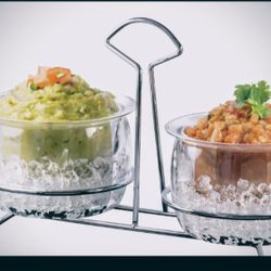 Parini Double Dip GlaSS Bowl ICE SERIES