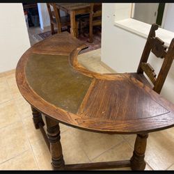 Vintage Table With Chair 