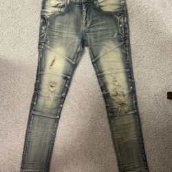 Copper Rivet Designer Brand Jeans Stretchy Slim/Skinny