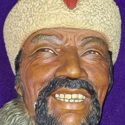 1966 Bossons Chalkware Himalayan Head Vintage Wall Decor Congleton England G12M050