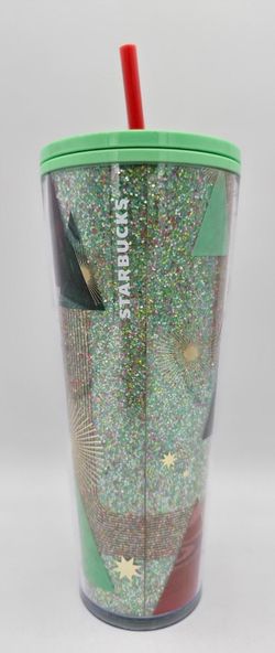 Starbucks Holiday Tumbler 2020 Glitter Christmas Tree Cup Mint Cold Green