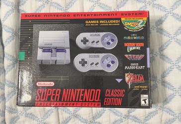 Authentic SNES Super Nintendo Classic Mini Super Entertainment System 21 Games