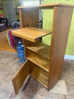 Wood Cabinet with pull out drawer