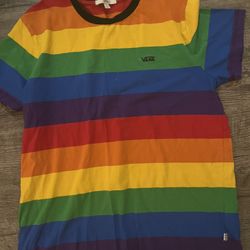 Women Vans Short Sleeve Shirt Size Large 