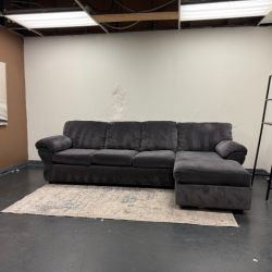 Gorgeous Navy Blue Sectional Sofa with Chaise - Delivery Available!