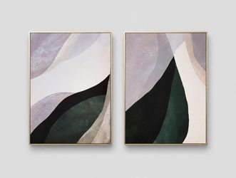 Pair of Abstract Canvas Prints