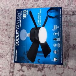 Brand New Socket Fan Light
