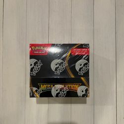 Pokemon Tcg Card Mega Evolution Base W/ Card Topper Booster Box