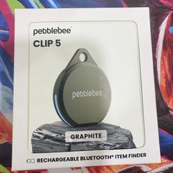 NEW Pebblebee Clip 5 Tracker - Works with iPhone & Android (Rechargeable)