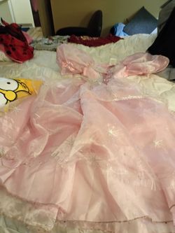 Girls Pink Princess Costume Dress