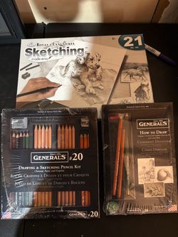 3-Piece Drawing & Sketching Art Set General’s + Royal & Langnickel New Sealed