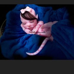 High quality pink silicone avatar baby 16.9"