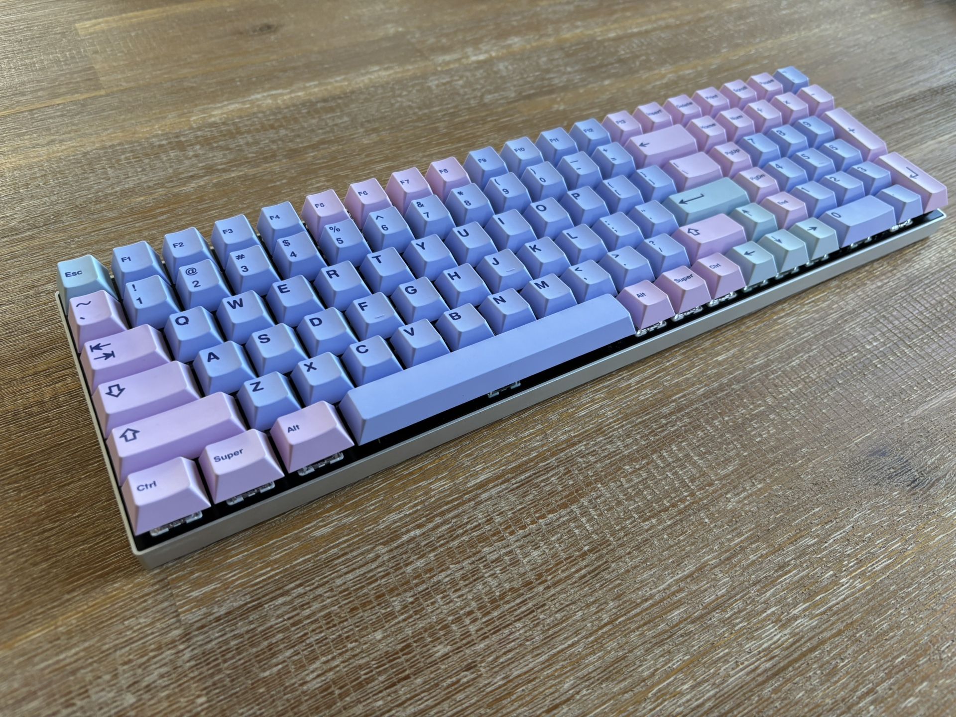 Vortex Tab 90M Custom Mechanical Keyboard, Silent Tactile Switches Fully Built!