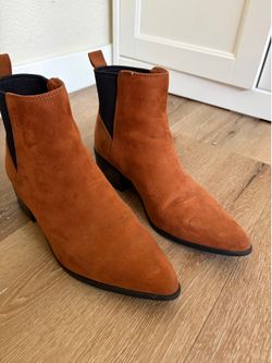 Suede booties