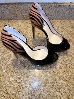 Steve Madden Tiger Print D'Orsay Heels