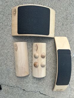 Sae Arc Wooden Yoga Stretching Blocks Set